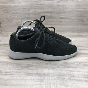 Allbirds Sneakers Mens 9 Black Merino Wool Runners Lace Up Shoes
